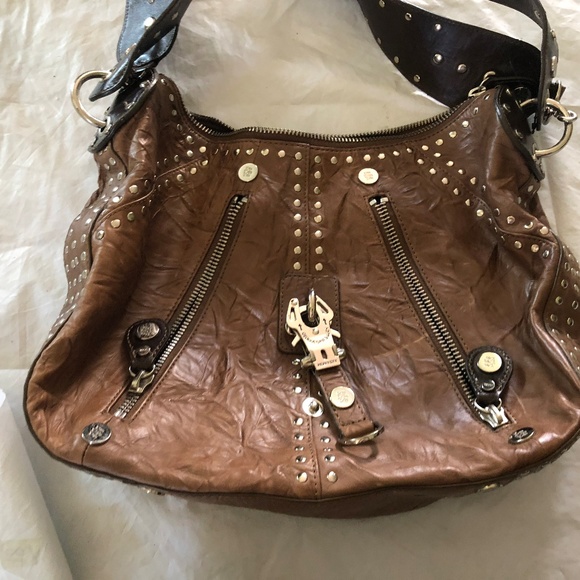 George Gina Lucy Handbags - GEORGE GINA LUCY Daisy Saddle brown textile travel